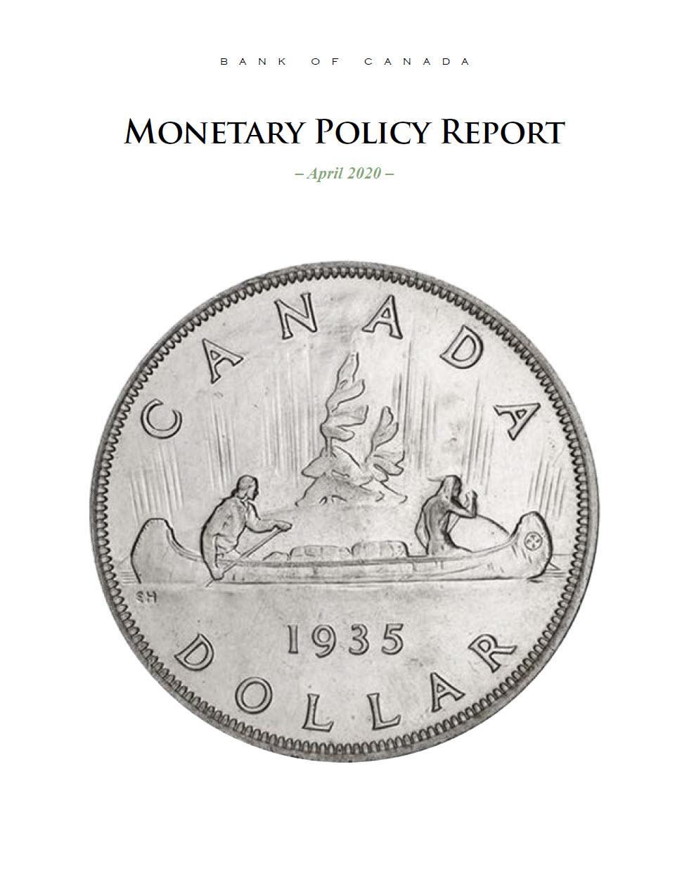 Monetary Policy Report – April 2020 - Bank Of Canada