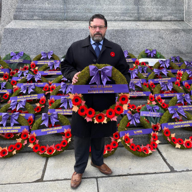 Chief Operating Officer Filipe Dinis takes part in Canada’s National Remembrance Day Ceremony at the National War Memorial in Ottawa.
